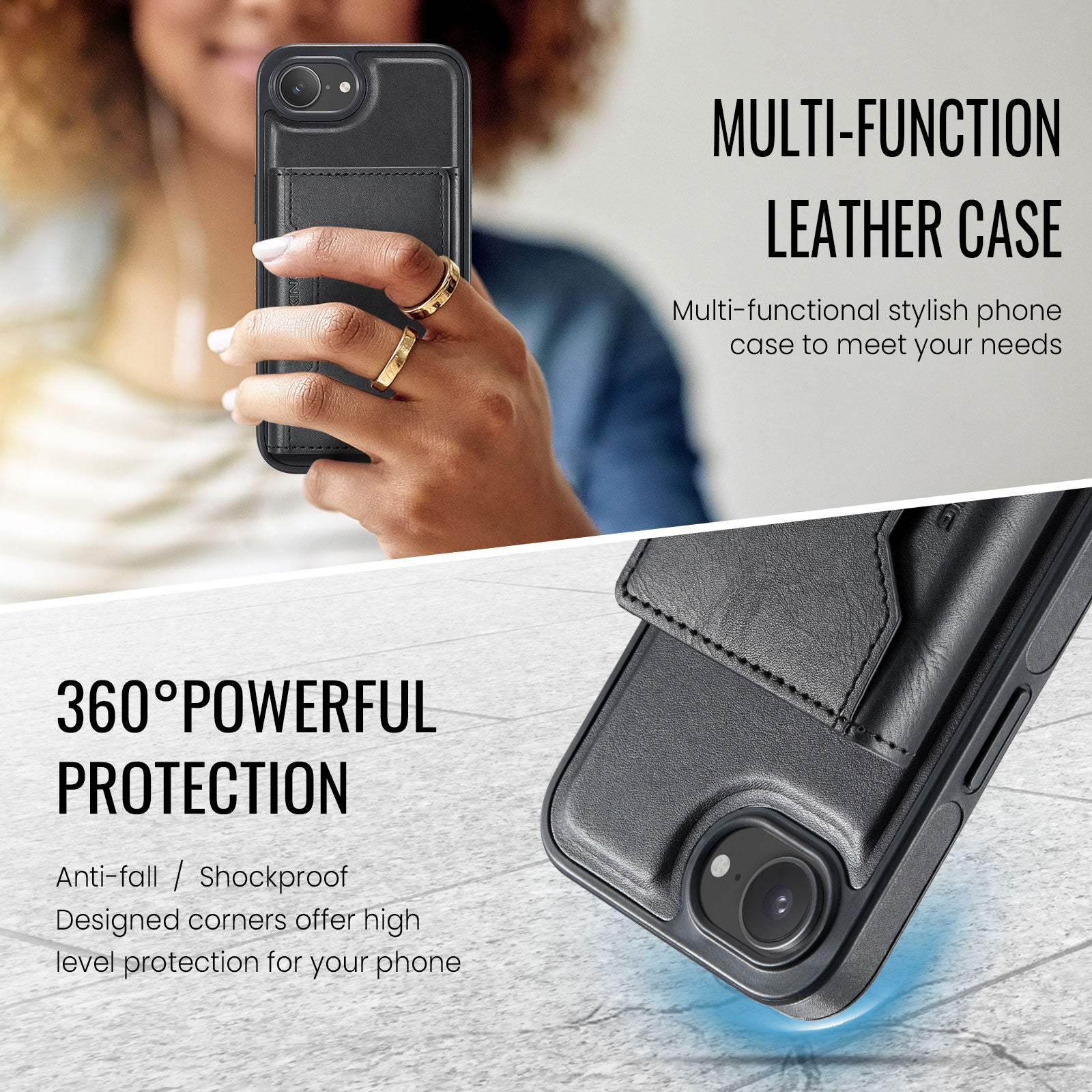 Iphone 16E Magsafe Wallet [Black]