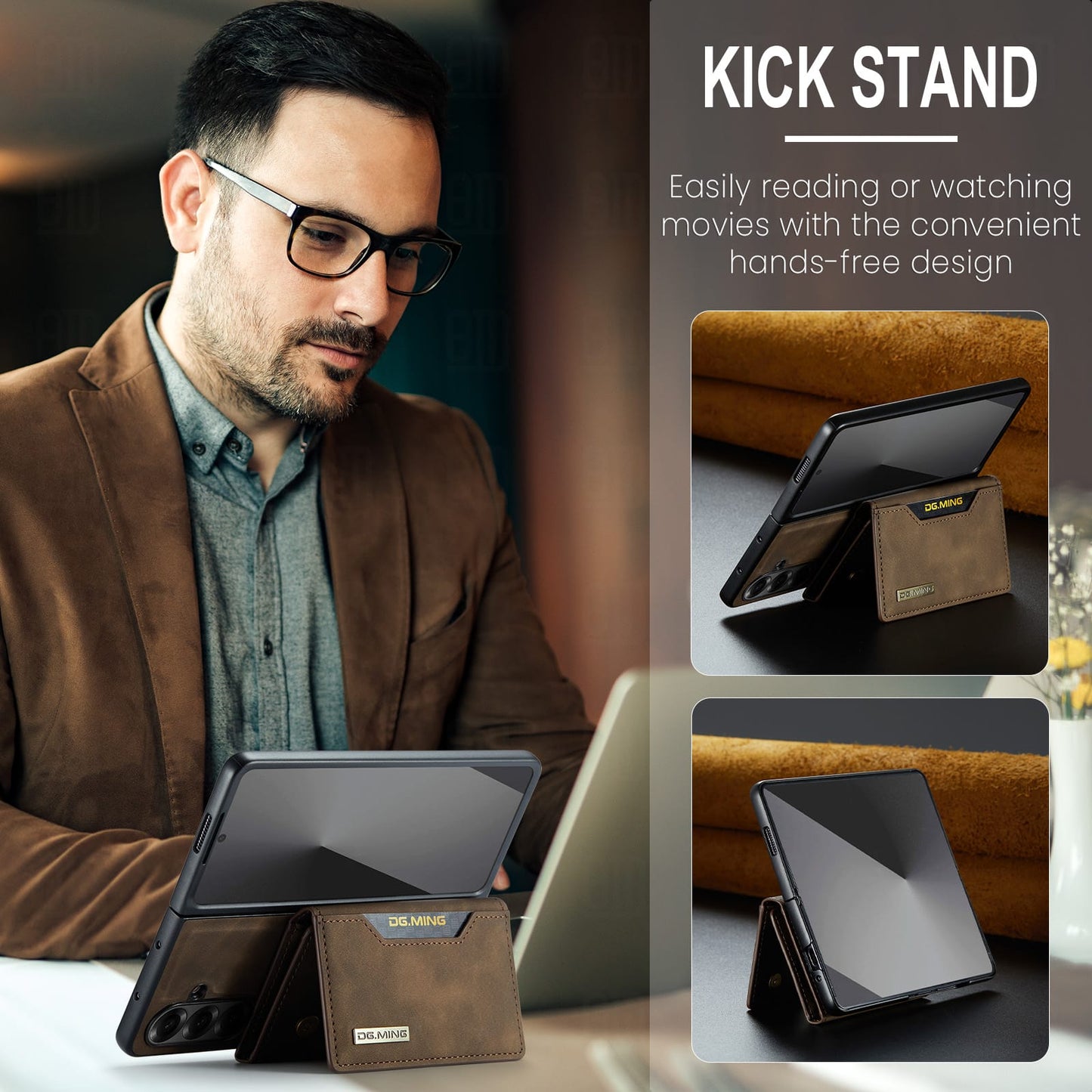 Galaxy Z Fold 7 Magnetic Wallet [Coffee]