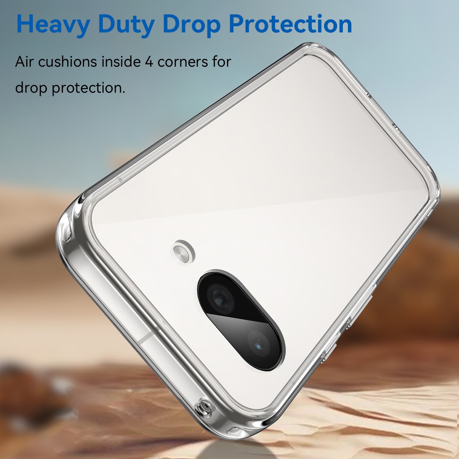 Google Pixel 9A Soft Gel Case [Clear Bumper]