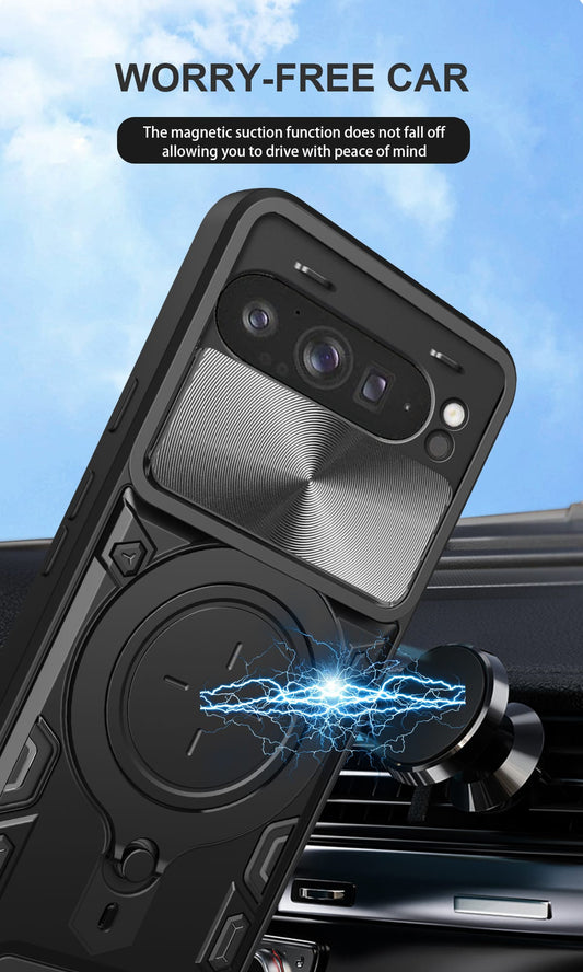 Google Pixel 10 Pro Xl Ring Kickstand Case [Black]