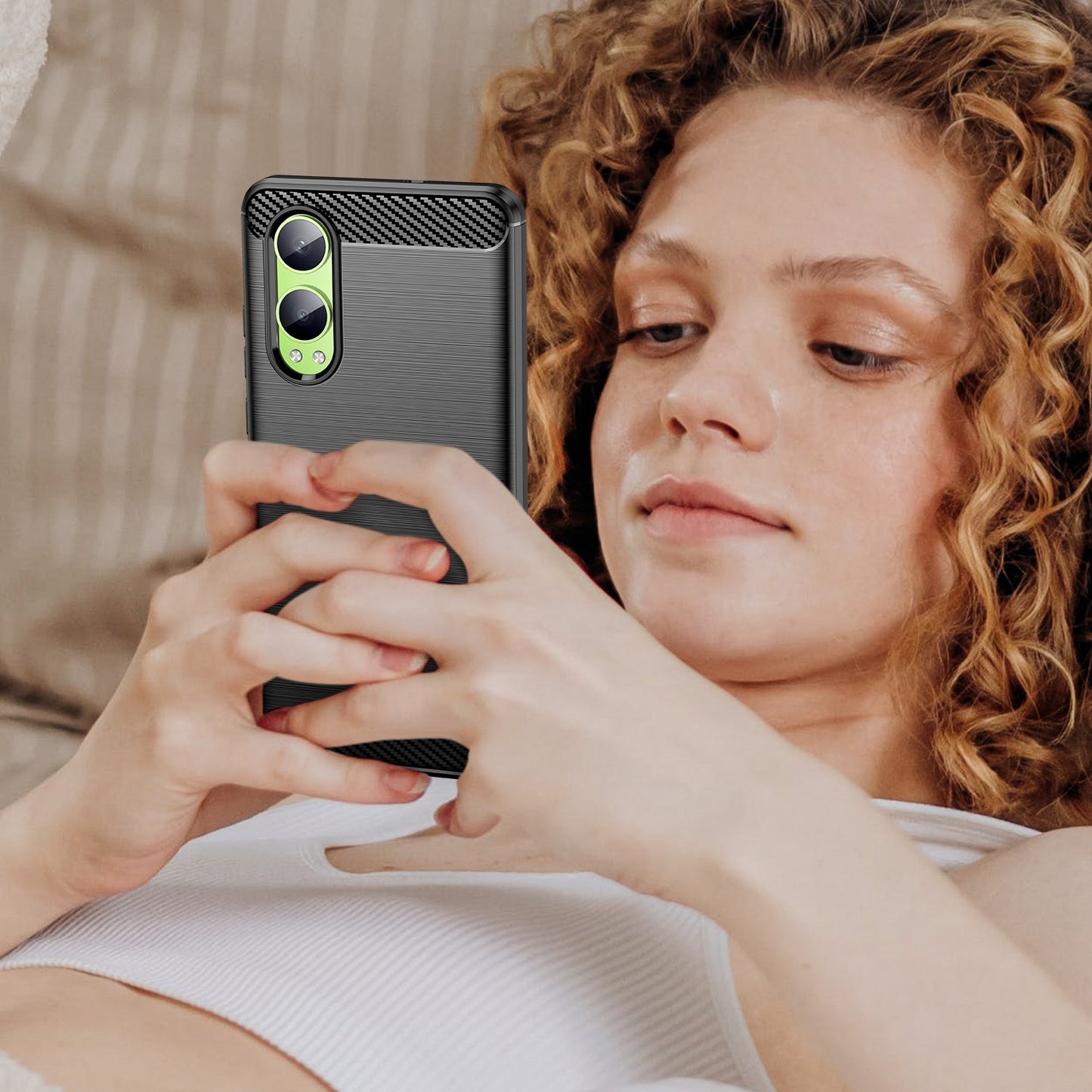 Oneplus Nord Ce4 Lite Carbon Fibre Case [Black]
