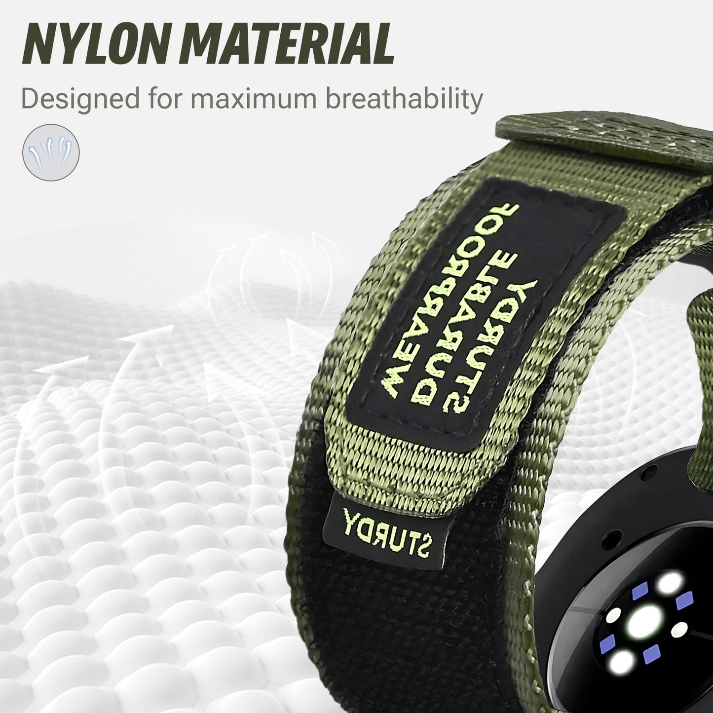 Samsung Galaxy Watch 8 Nylon Strap [Black]