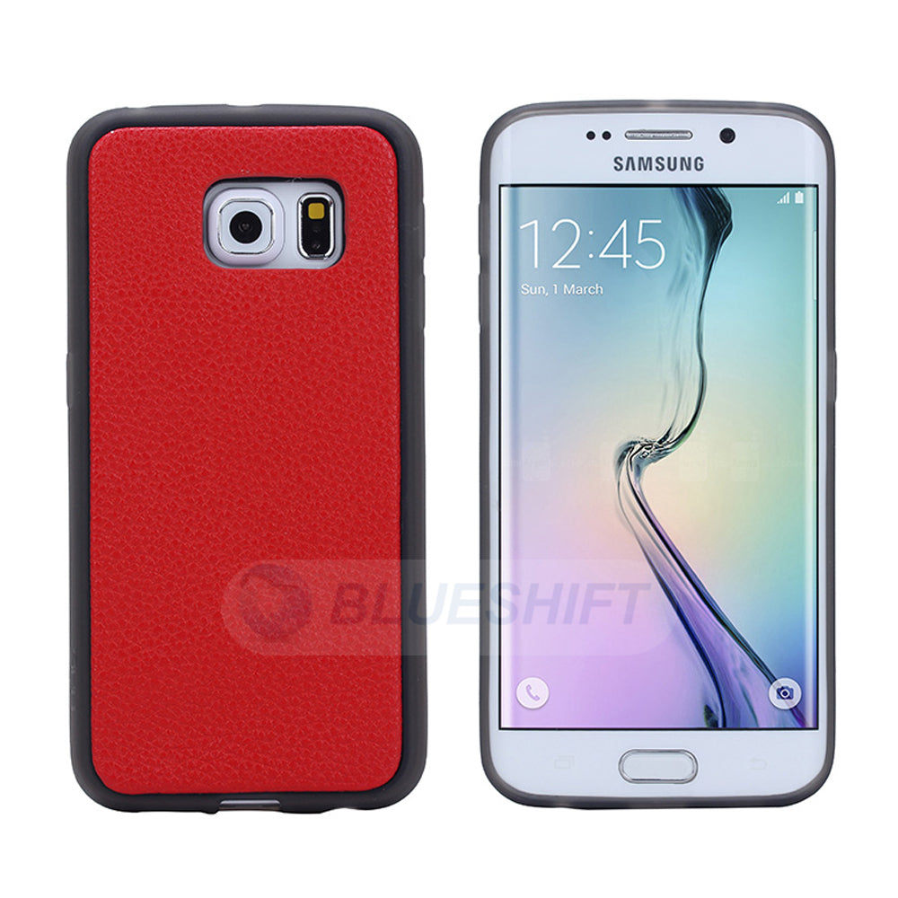 Samsung Galaxy S6 Edge Plus Zipper Wallet Case Red