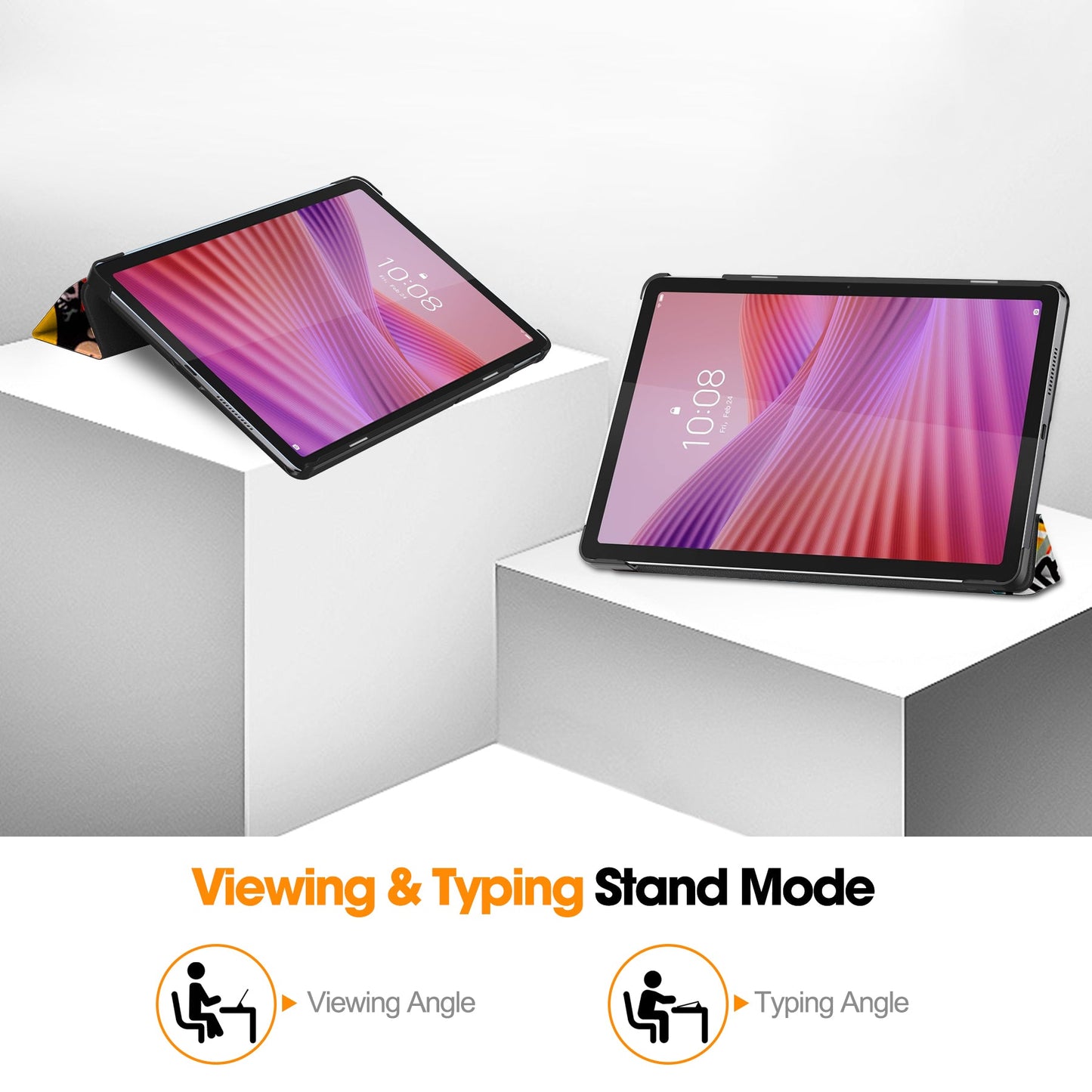 Tab 10.1" 2025 Tb311 Designer Tri-Fold Case [Lazycat]