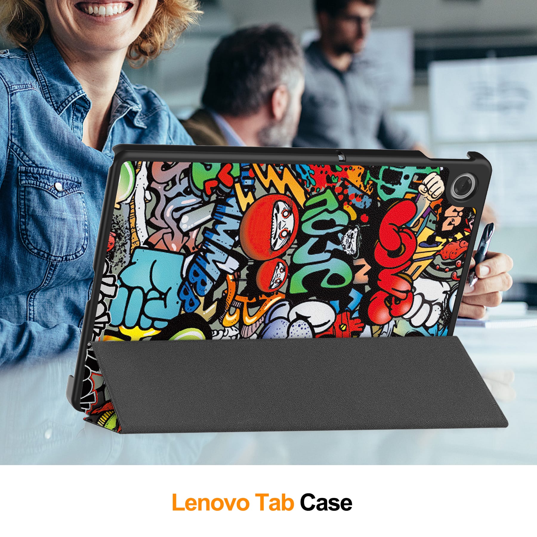 Tab 10.1" 2025 Tb311 Designer Tri-Fold Case [Lazycat]