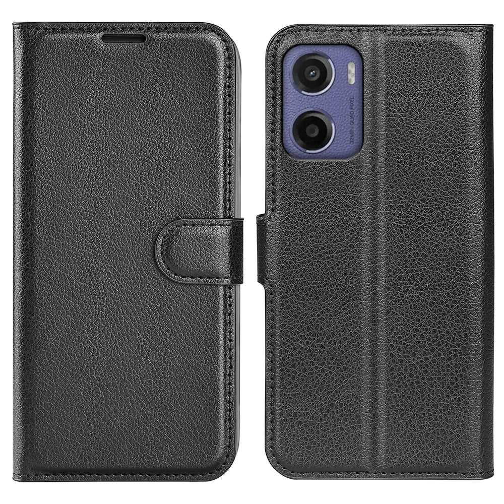 Moto G05 Pu Wallet Case [Black]