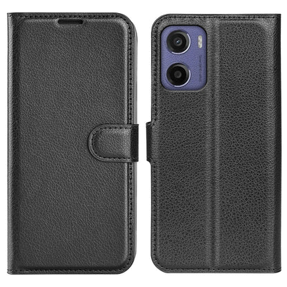 Moto G05 Pu Wallet Case [Black]