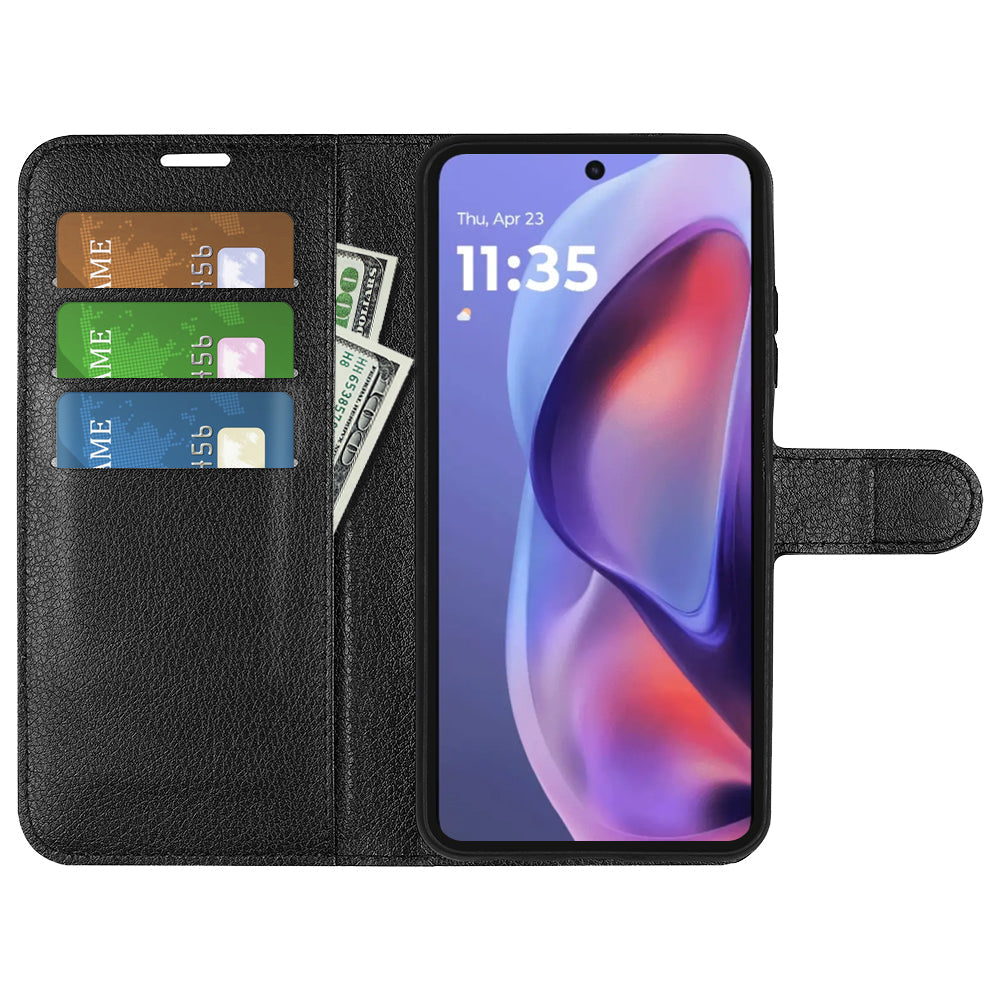 Moto G05 Pu Wallet Case [Black]