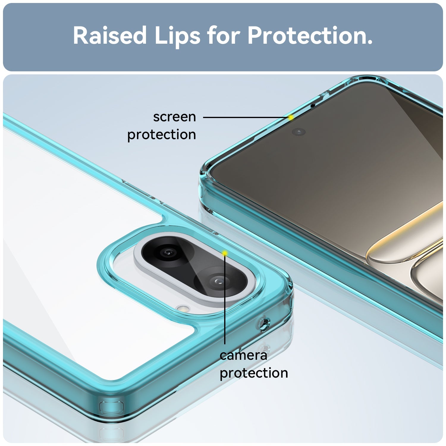 Oneplus Nord Ce5 Soft Gel Case [Clear Blue]