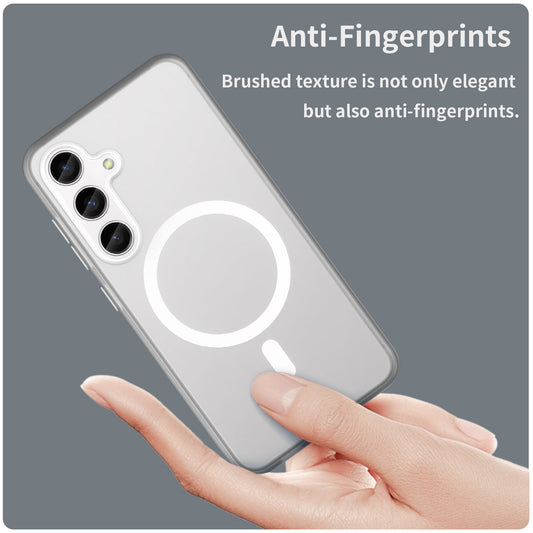 Galaxy S24 / S25 Magsafe Soft Matte Case [White]