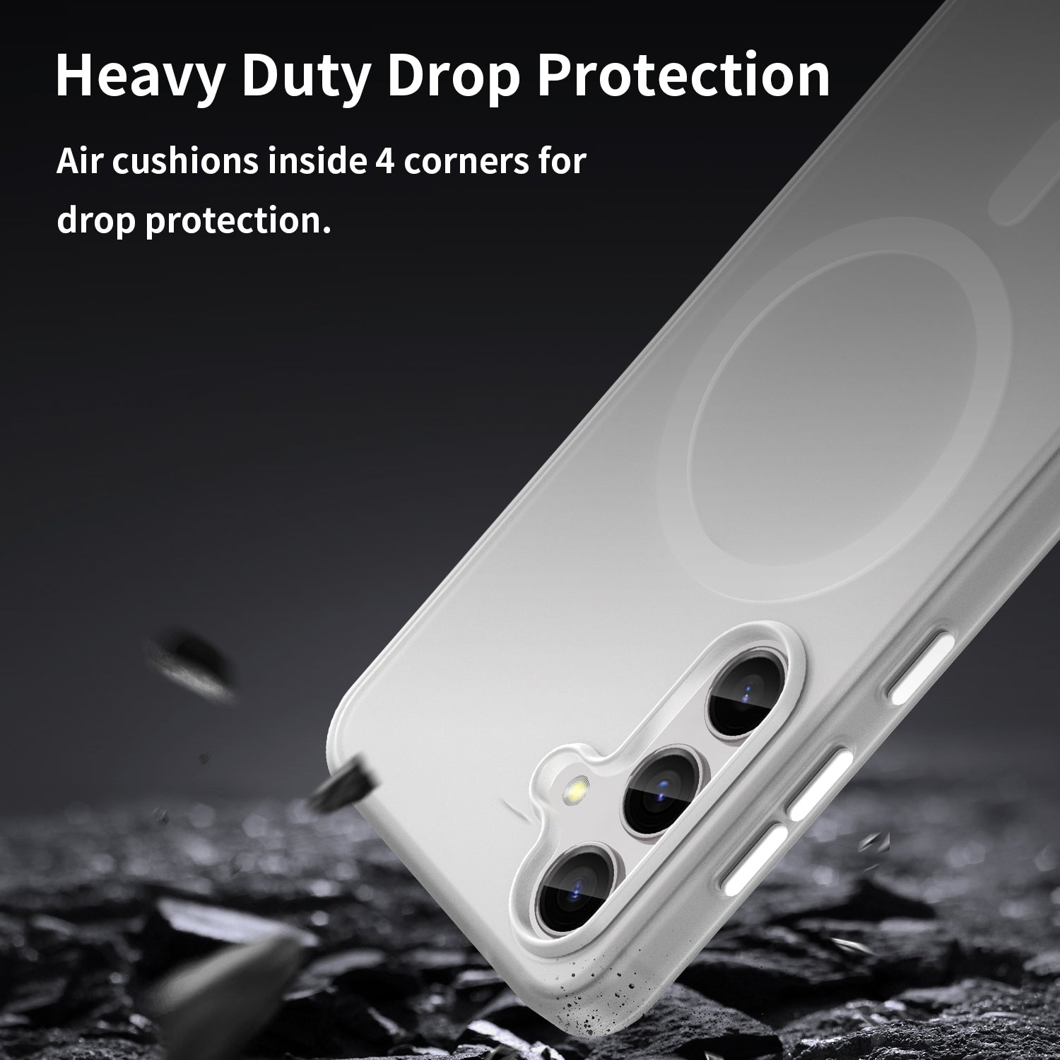 Galaxy S24 / S25 Magsafe Soft Matte Case [White]