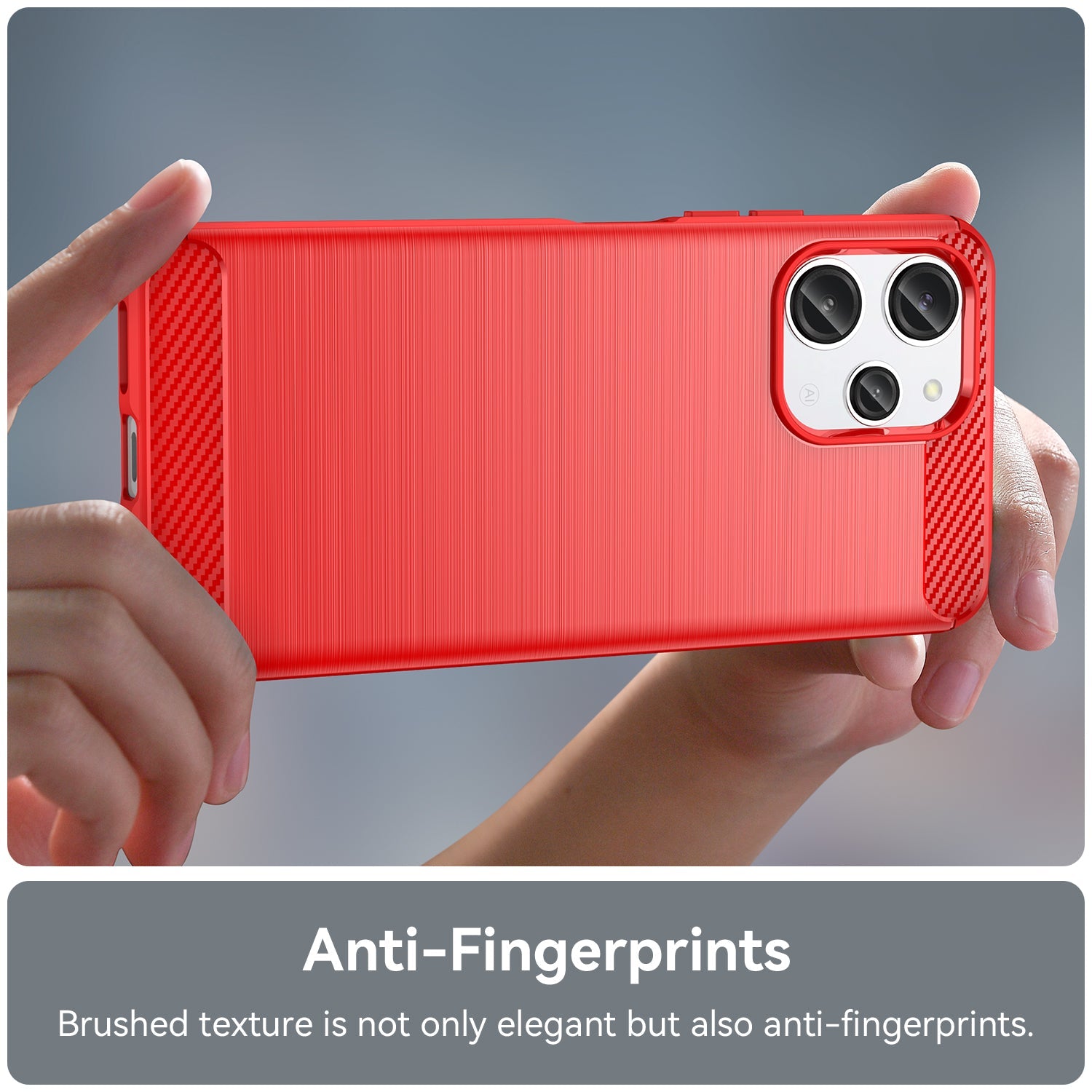 Xiaomi Redmi 12 5G Carbon Fibre Case [Red]