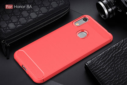 Huawei Y6s Carbon Fibre Case Red