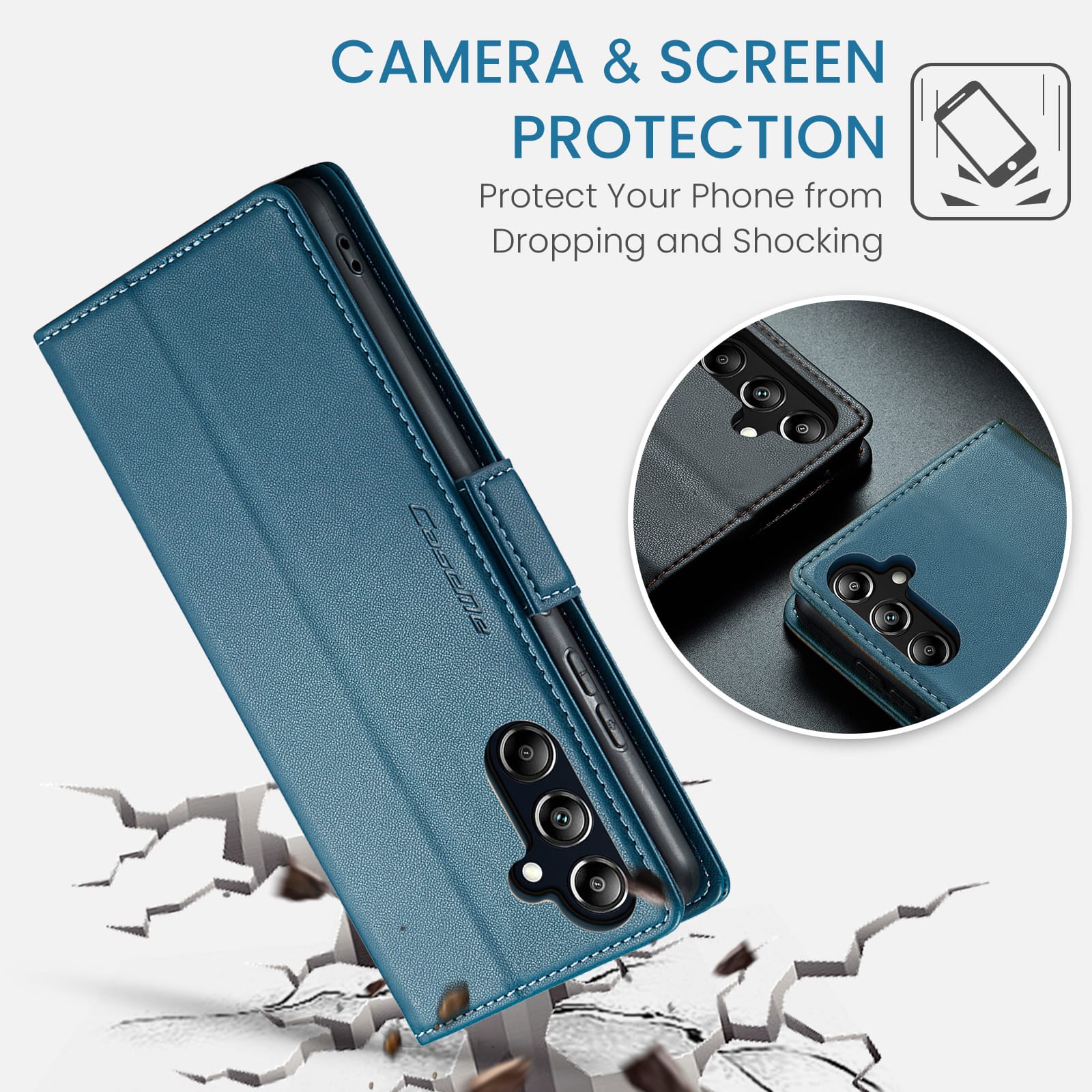 Samsung Galaxy A17 5G Pu Wallet Case [Navy]