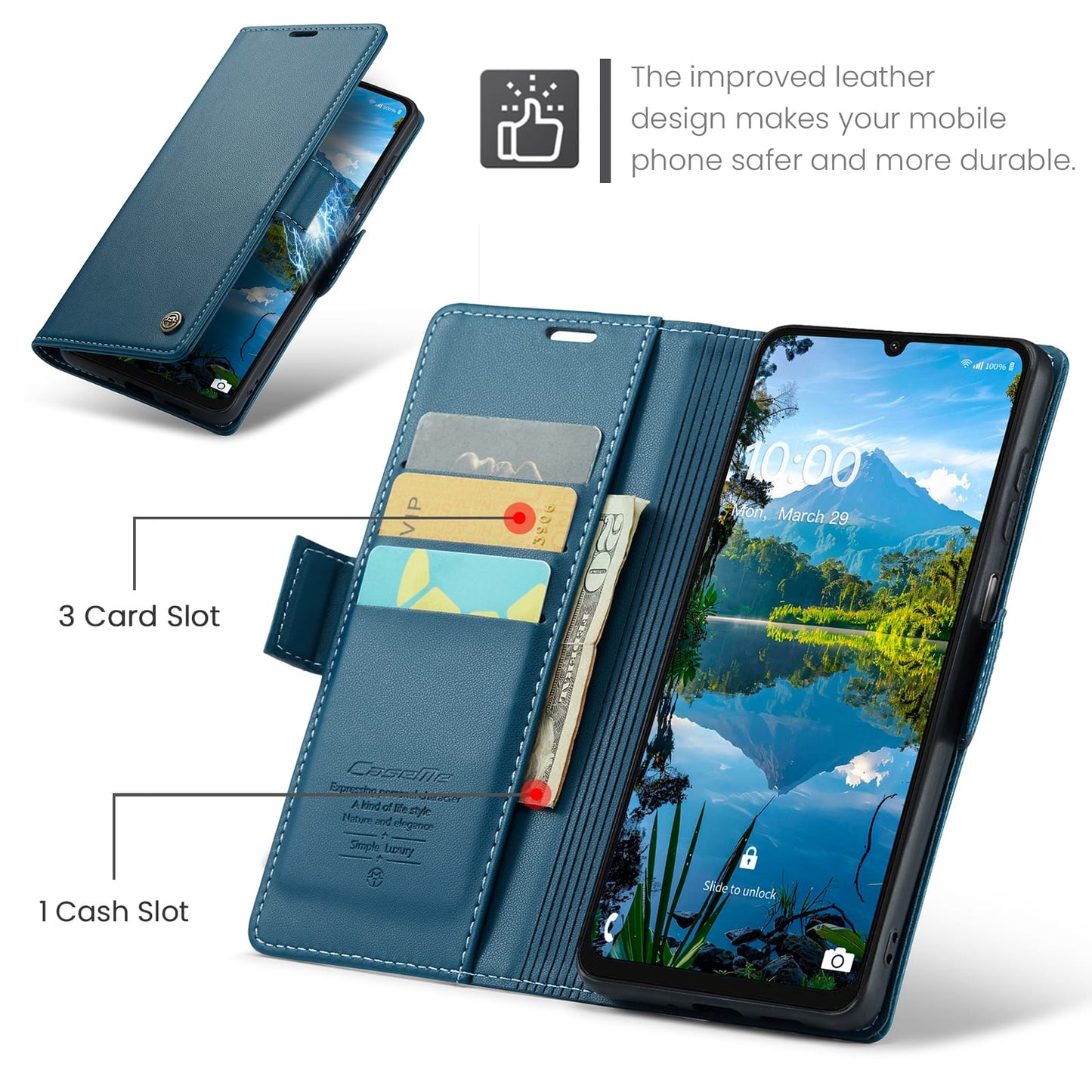 Samsung Galaxy A17 5G Pu Wallet Case [Navy]
