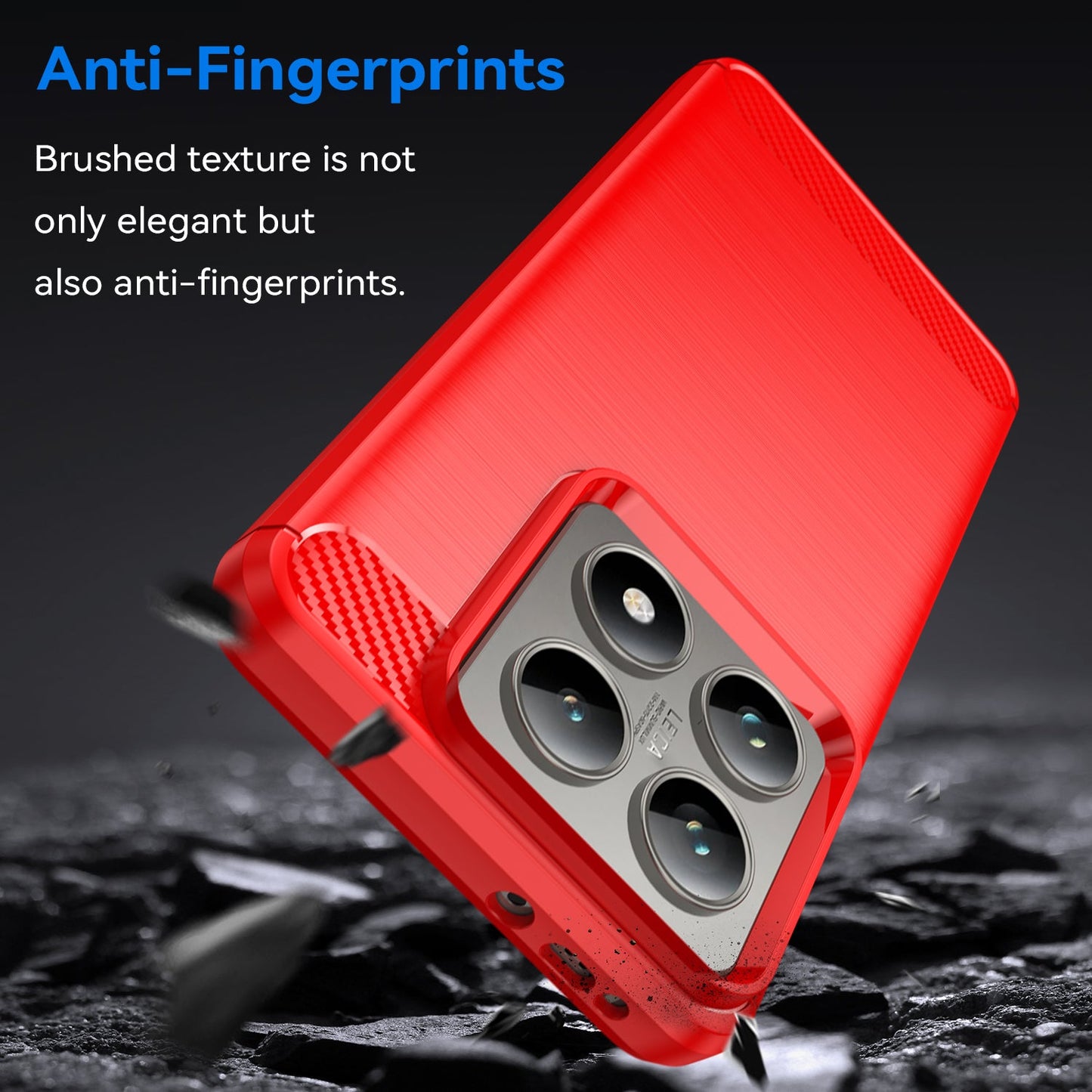 Xiaomi 14T Pro Carbon Fibre Case [Red]