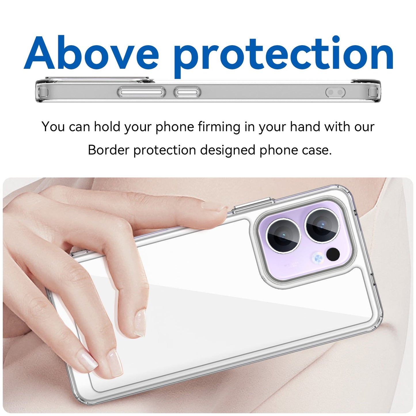 Oppo Reno 13 F 5G Soft Gel Case [Clear]