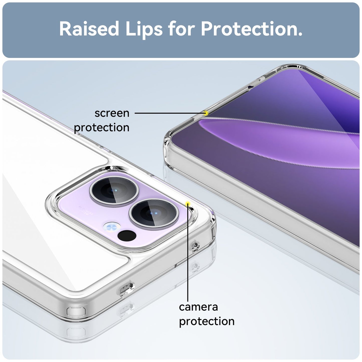 Oppo Reno 13 F 5G Soft Gel Case [Clear]