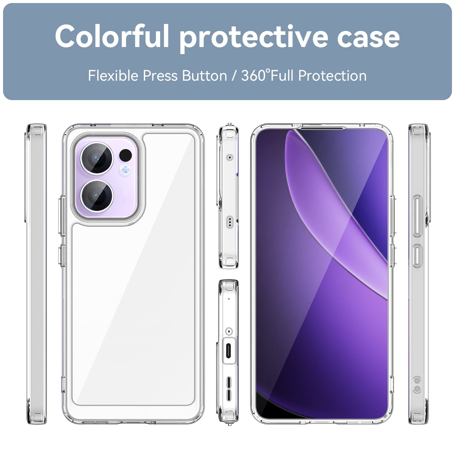 Oppo Reno 13 F 5G Soft Gel Case [Clear]