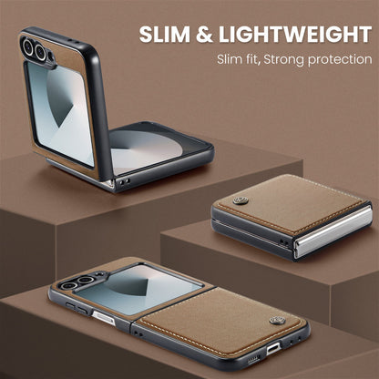 Galaxy Z Flip 6 Pu Wallet Case [Brown]
