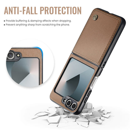 Galaxy Z Flip 6 Pu Wallet Case [Brown]