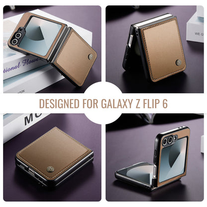 Galaxy Z Flip 6 Pu Wallet Case [Brown]