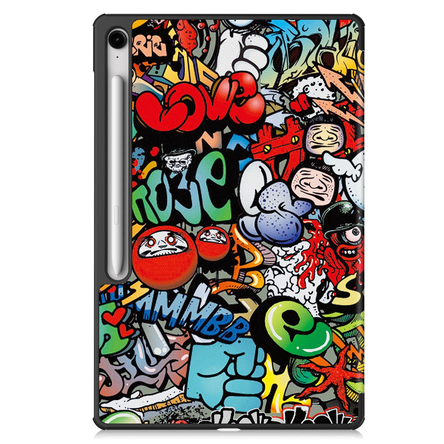 Galaxy Tab S10fe Plus X620 Designer Tri-fold Case [Graffiti]