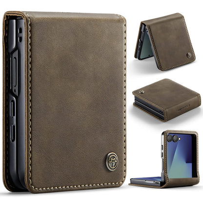 Galaxy Z Flip 7 Pu Leather Case [Brown]
