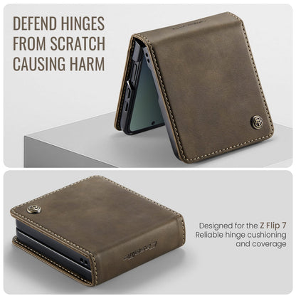 Galaxy Z Flip 7 Pu Leather Case [Brown]