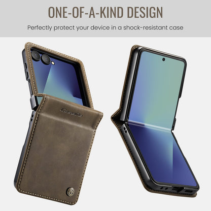 Galaxy Z Flip 7 Pu Leather Case [Brown]