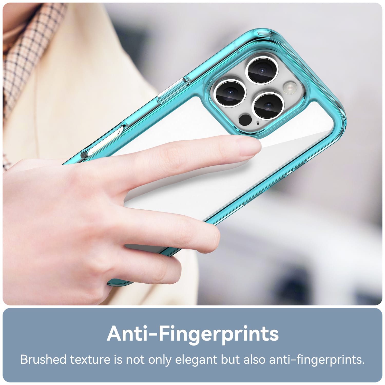 Iphone 16 Pro Soft Gel Case [Clear Blue]