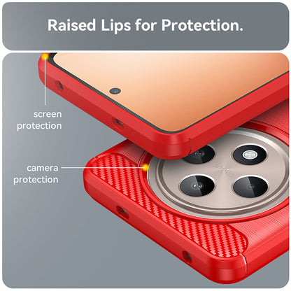 Oppo Reno 12F 5G Carbon Fibre Case [Red]