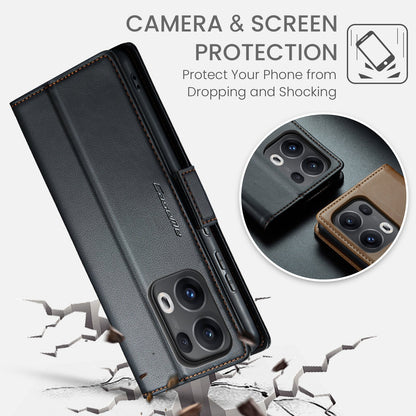 Oppo Reno 13 Pro 5G Pu Wallet Case [Black]