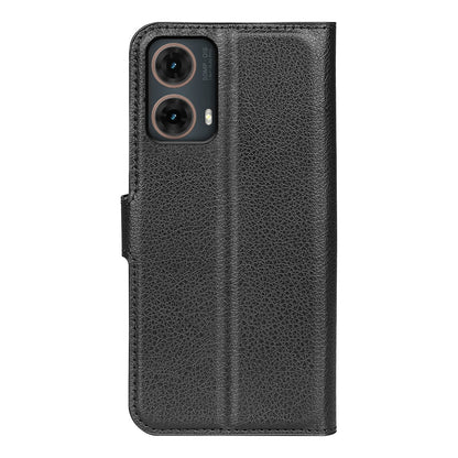 Moto G85 Pu Wallet Case [Black]