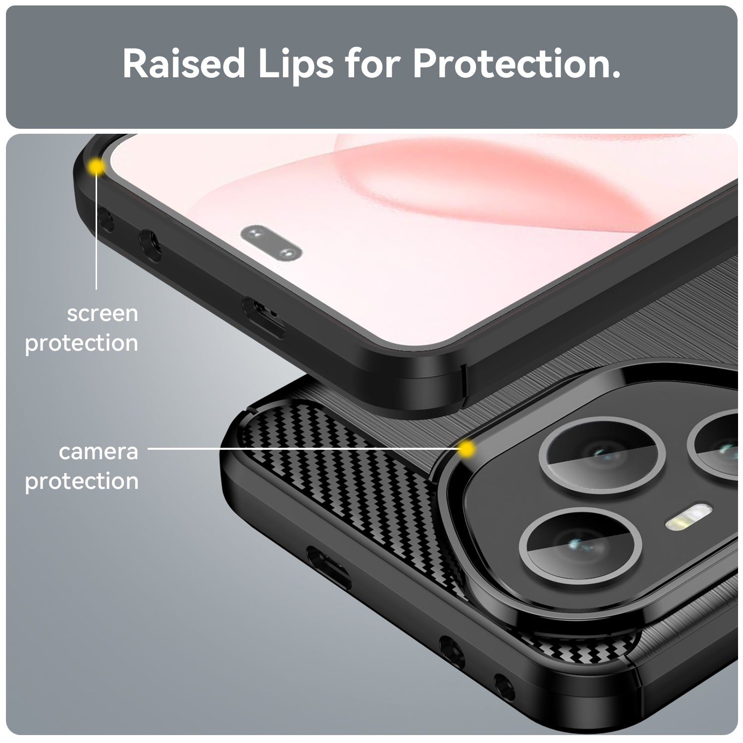 Honor 400 Pro Carbon Fibre Case [Black]