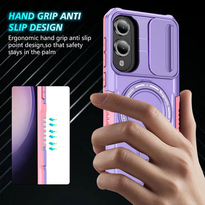 Samsung Galaxy S25 Edge Magsafe Sliding Cover Case [Purple]