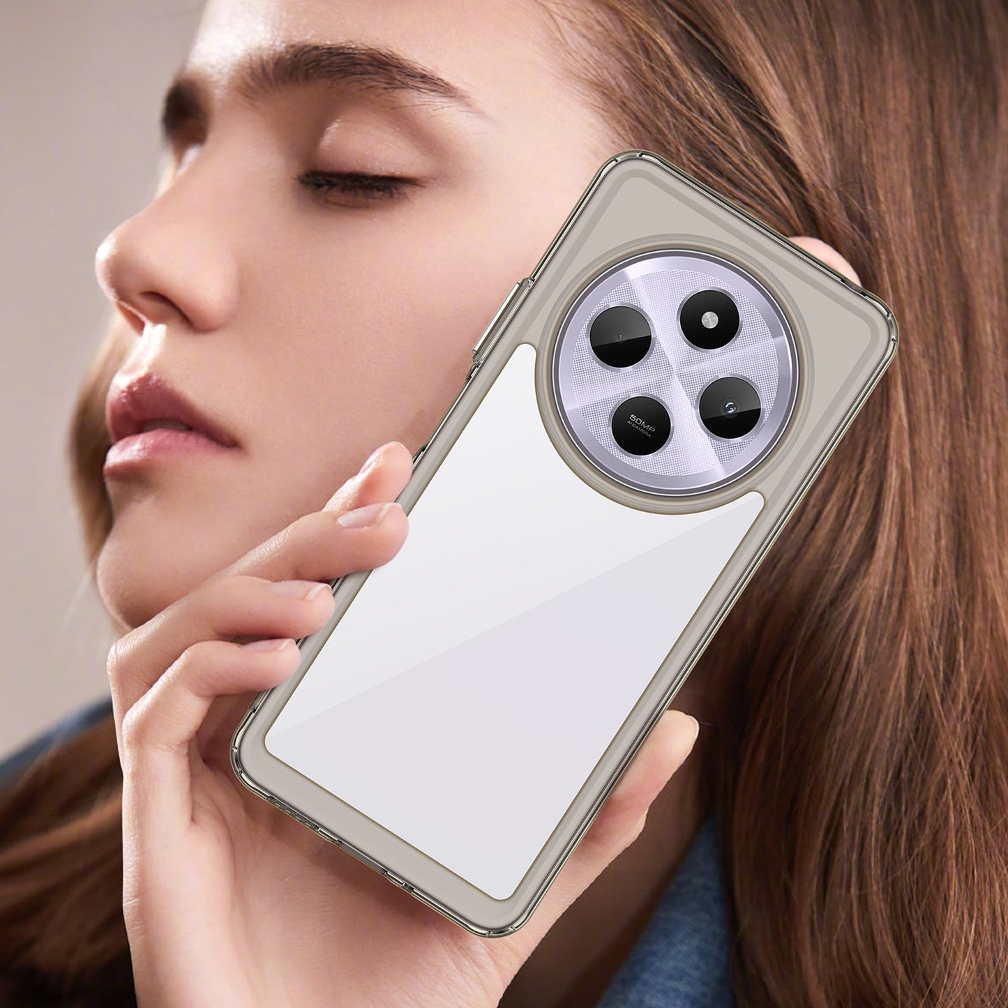 Xiaomi Redmi 14C Soft Gel Case [Clear Grey]
