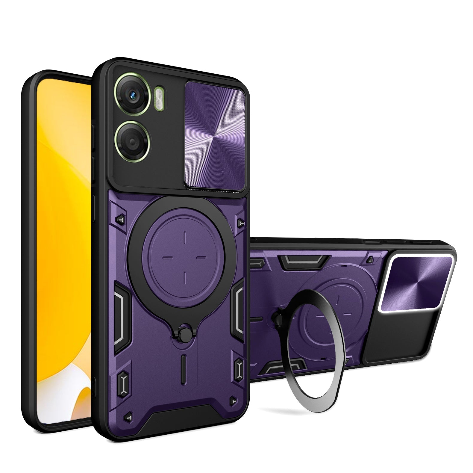 Moto G06 Ring Kickstand Case [Purple]