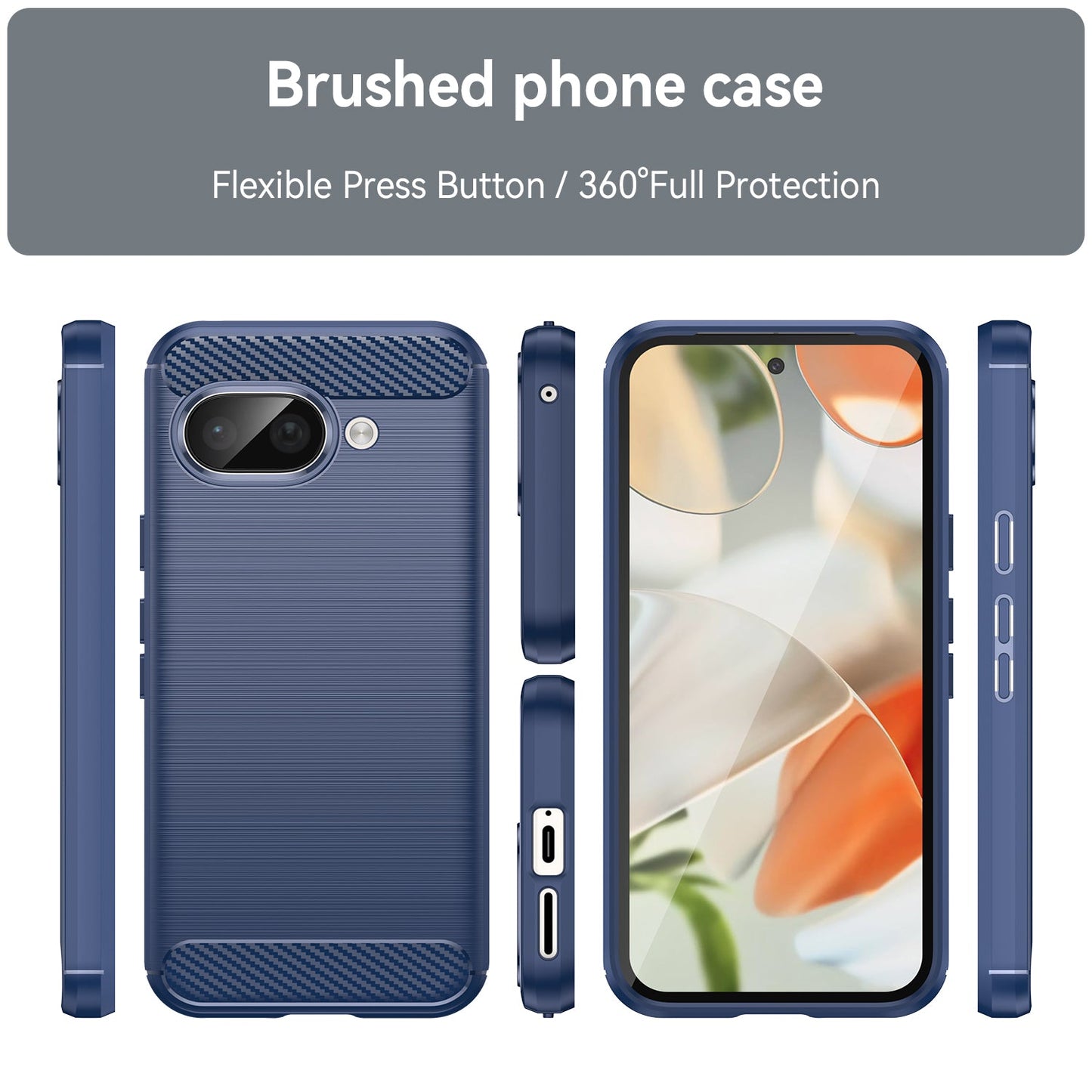 Google Pixel 9A Carbon Fibre Case [Navy]