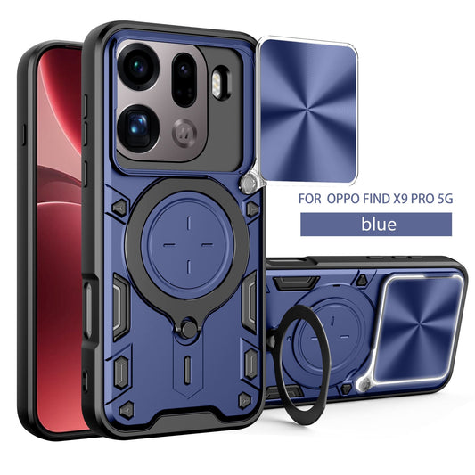 Oppo Find X9 Pro Ring Kickstand Case [Navy]