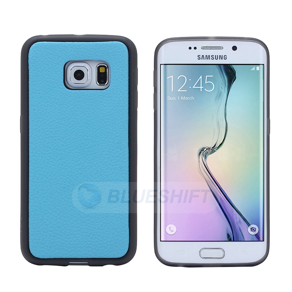 Samsung Galaxy S6 Edge Plus Zipper Wallet Case LightBlue