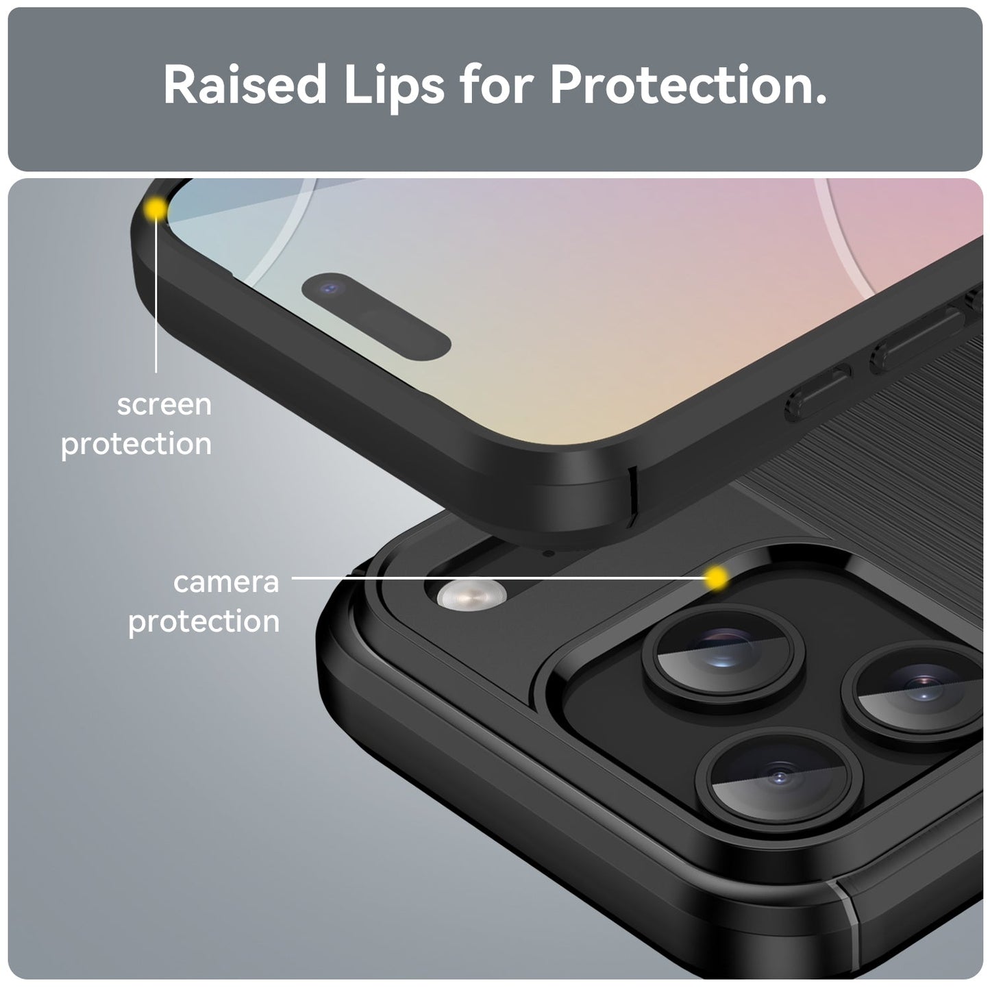 Iphone 17 Pro Carbon Fibre Case [Black]