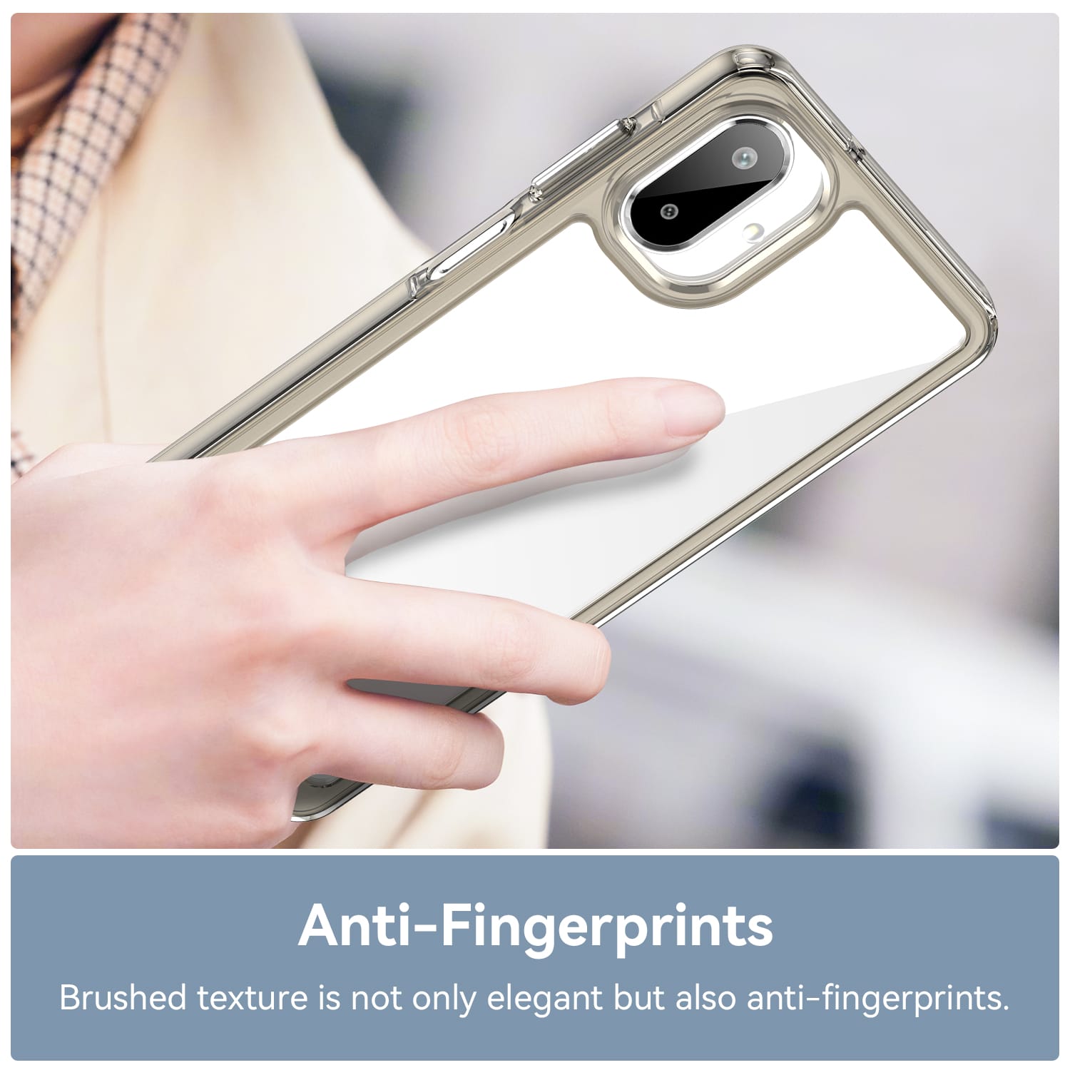 Galaxy A07 Soft Gel Case [Clear Grey]