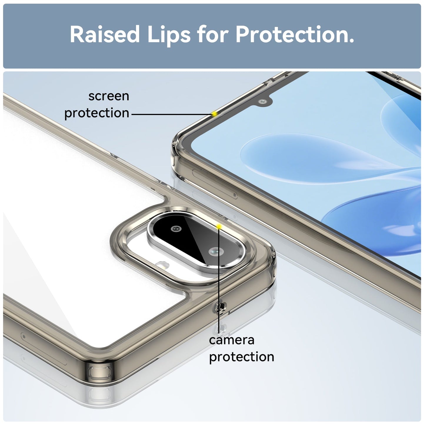 Galaxy A07 Soft Gel Case [Clear Grey]