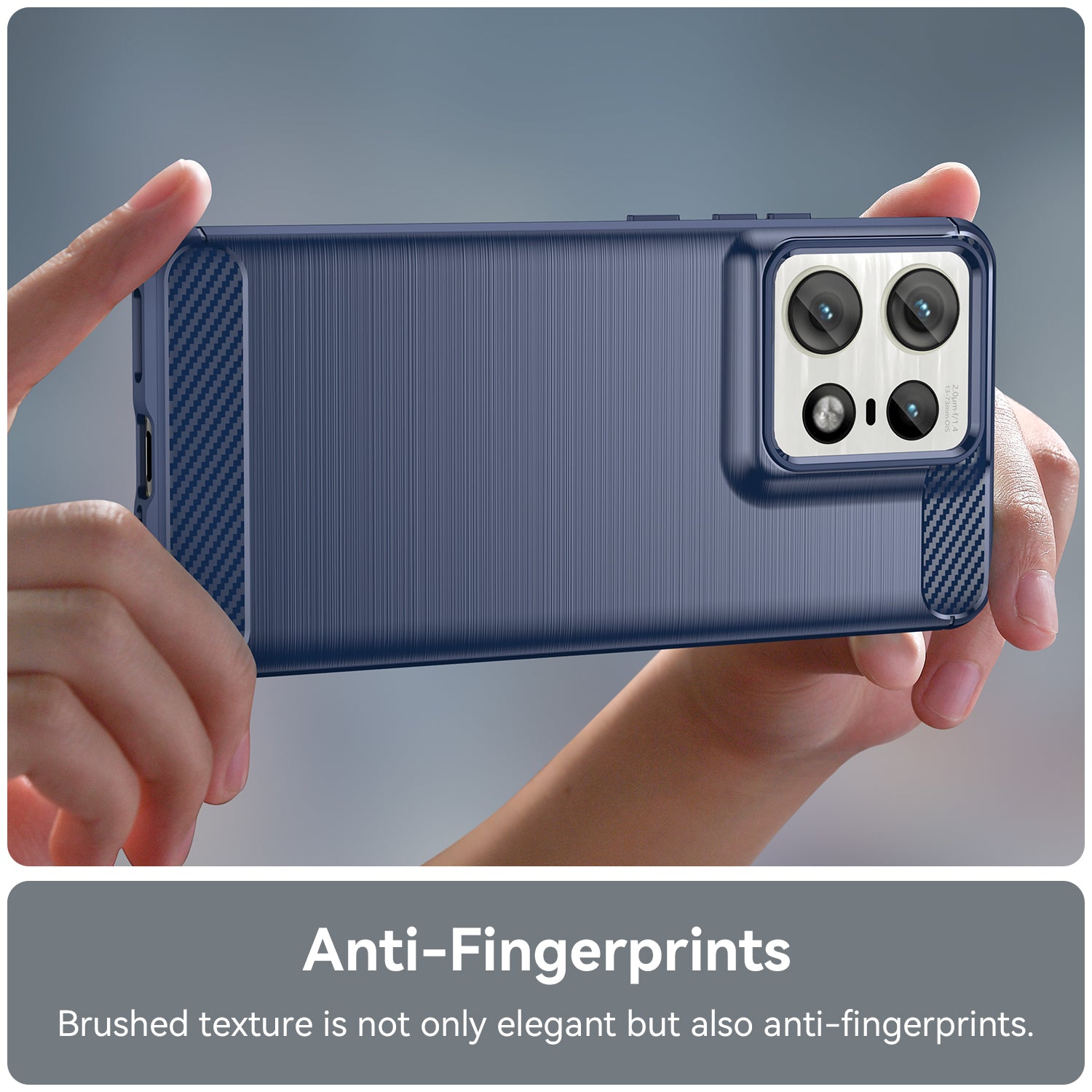 Moto Edge 50 Pro Carbon Fibre Case [Navy]