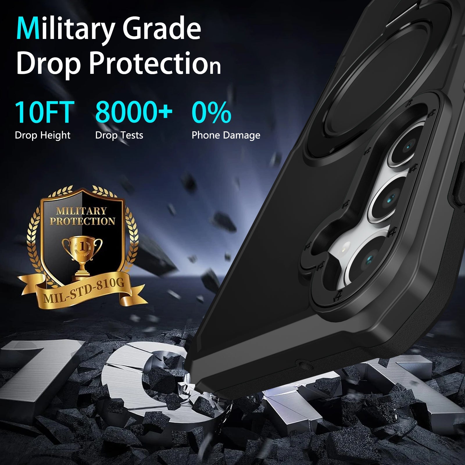 Galaxy A16 Heavy Duty Case [Black]