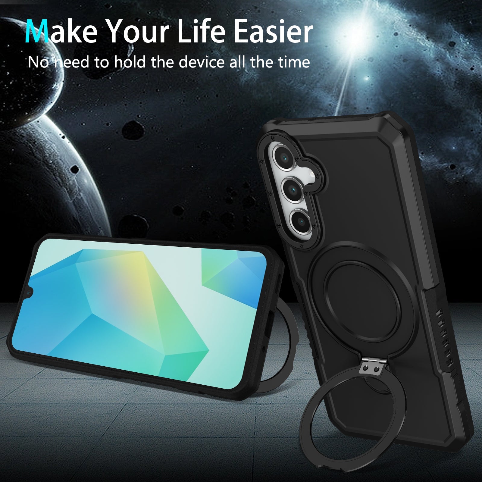 Galaxy A16 Heavy Duty Case [Black]