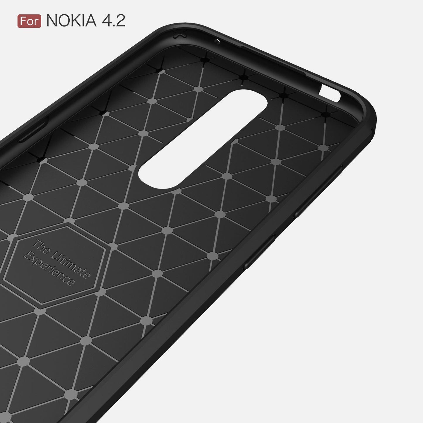 Nokia 4.2 Carbon Fibre Case [Red]