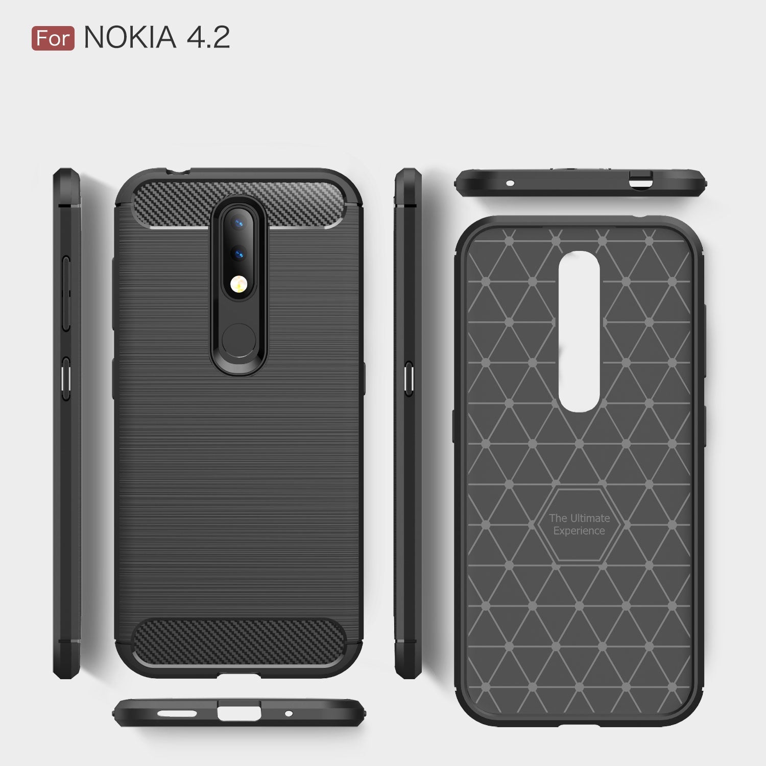 Nokia 4.2 Carbon Fibre Case [Red]