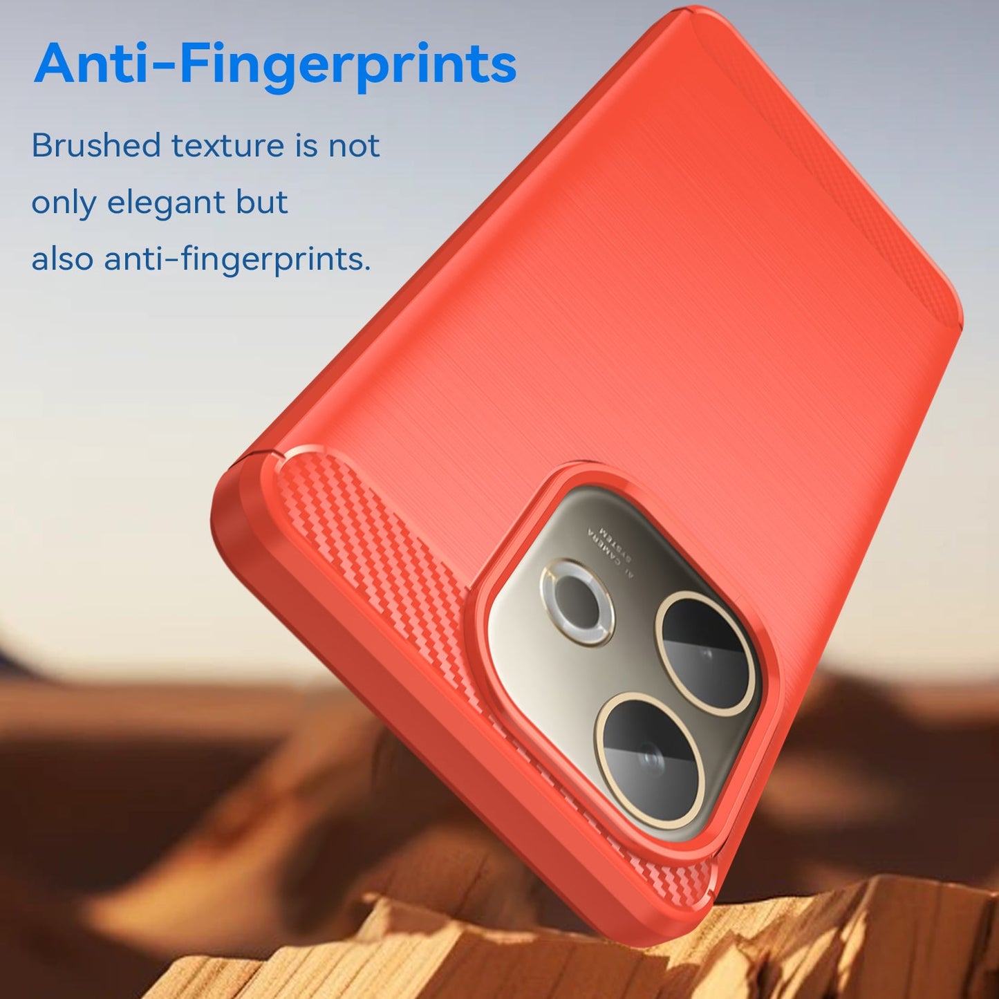 Oppo A5 Pro 5G Carbon Fibre Case [Red]